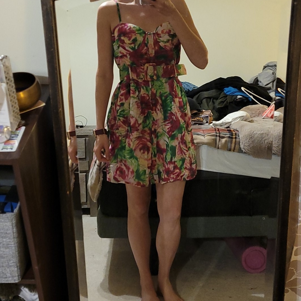 Charlotte Russe floral belted dress